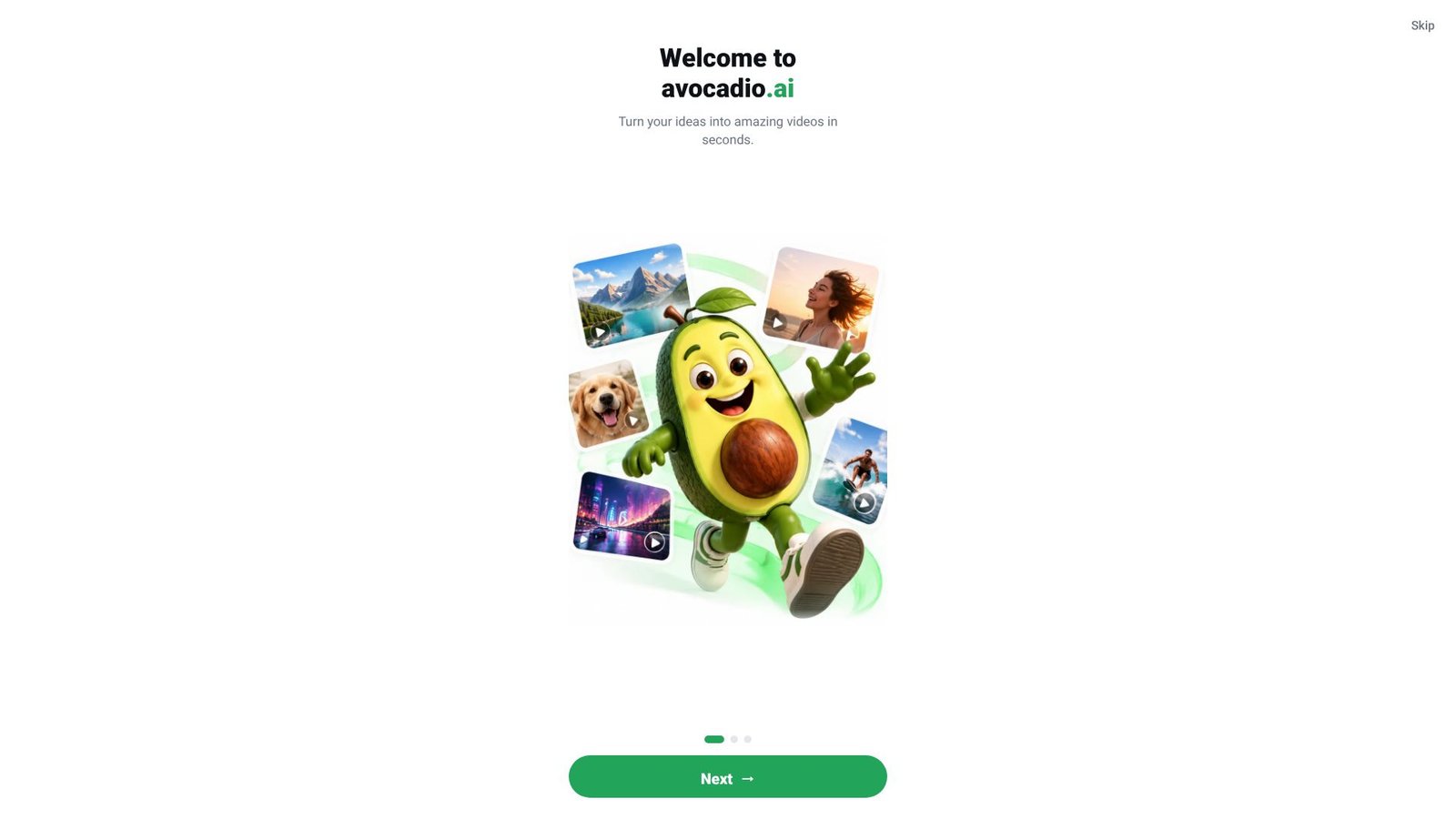Screenshot: Avocadio