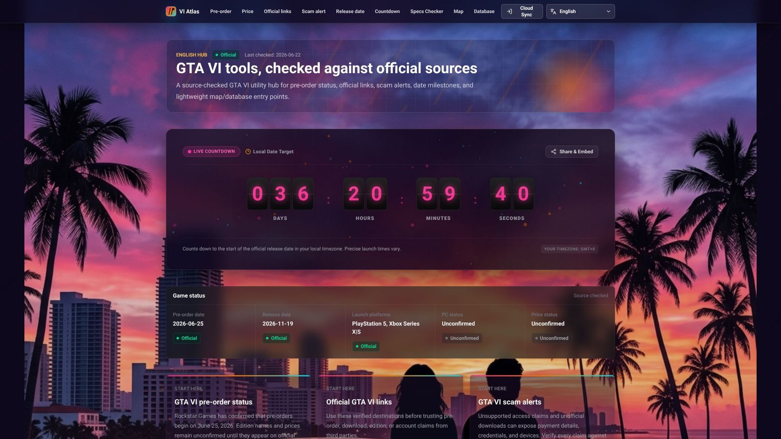 Screenshot: VI Atlas