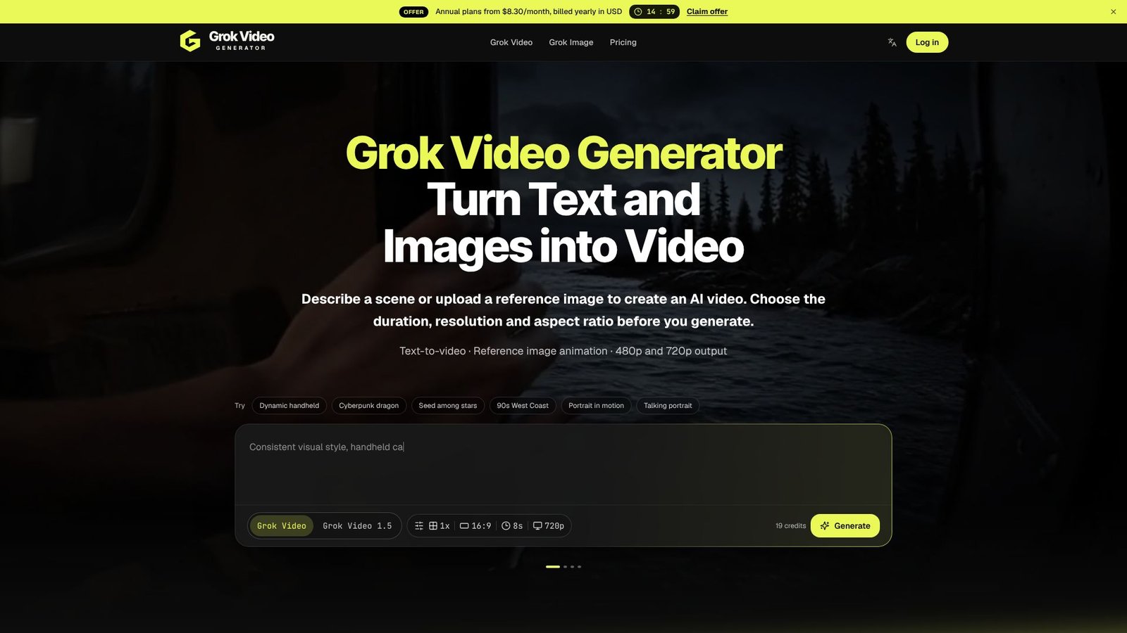 Screenshot: GrokVideo Studio