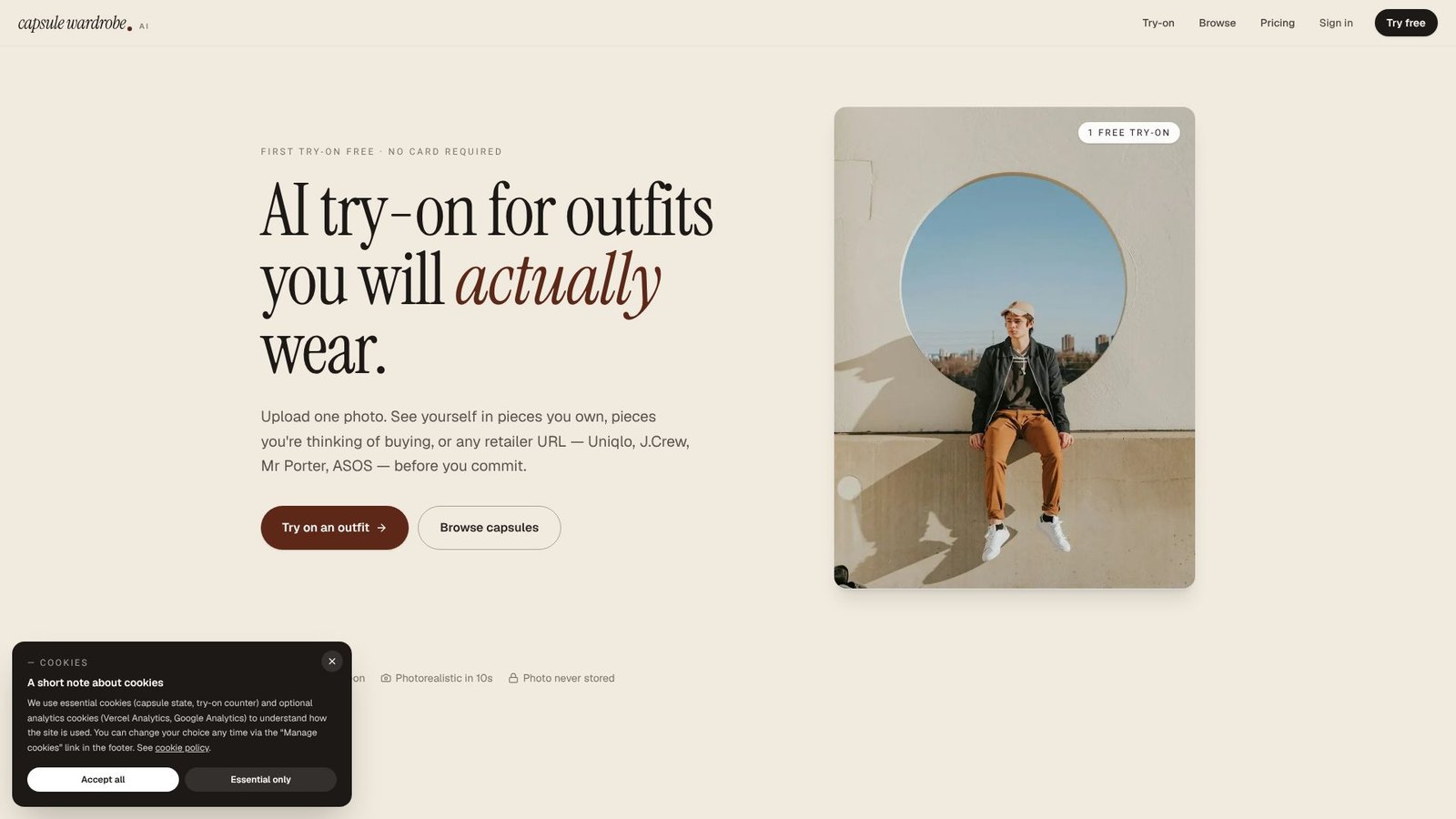 Capsule Wardrobe AI Screenshot