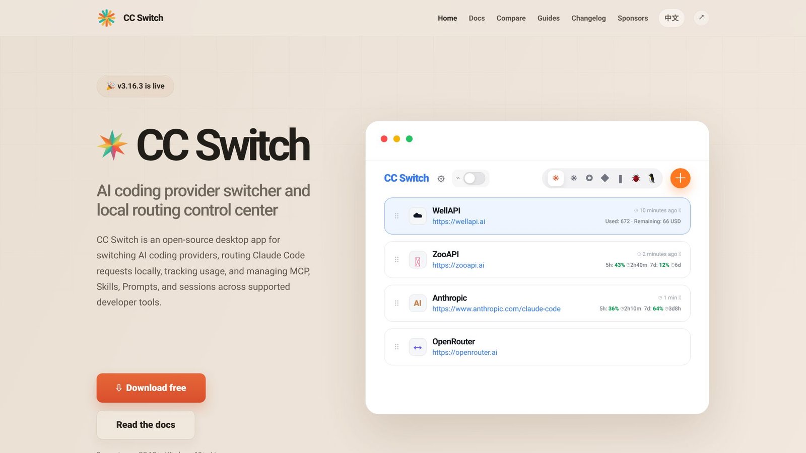 CC Switch Screenshot