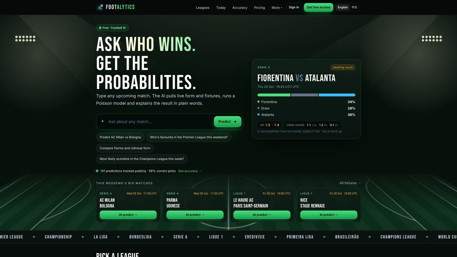 Footalytics Screenshot