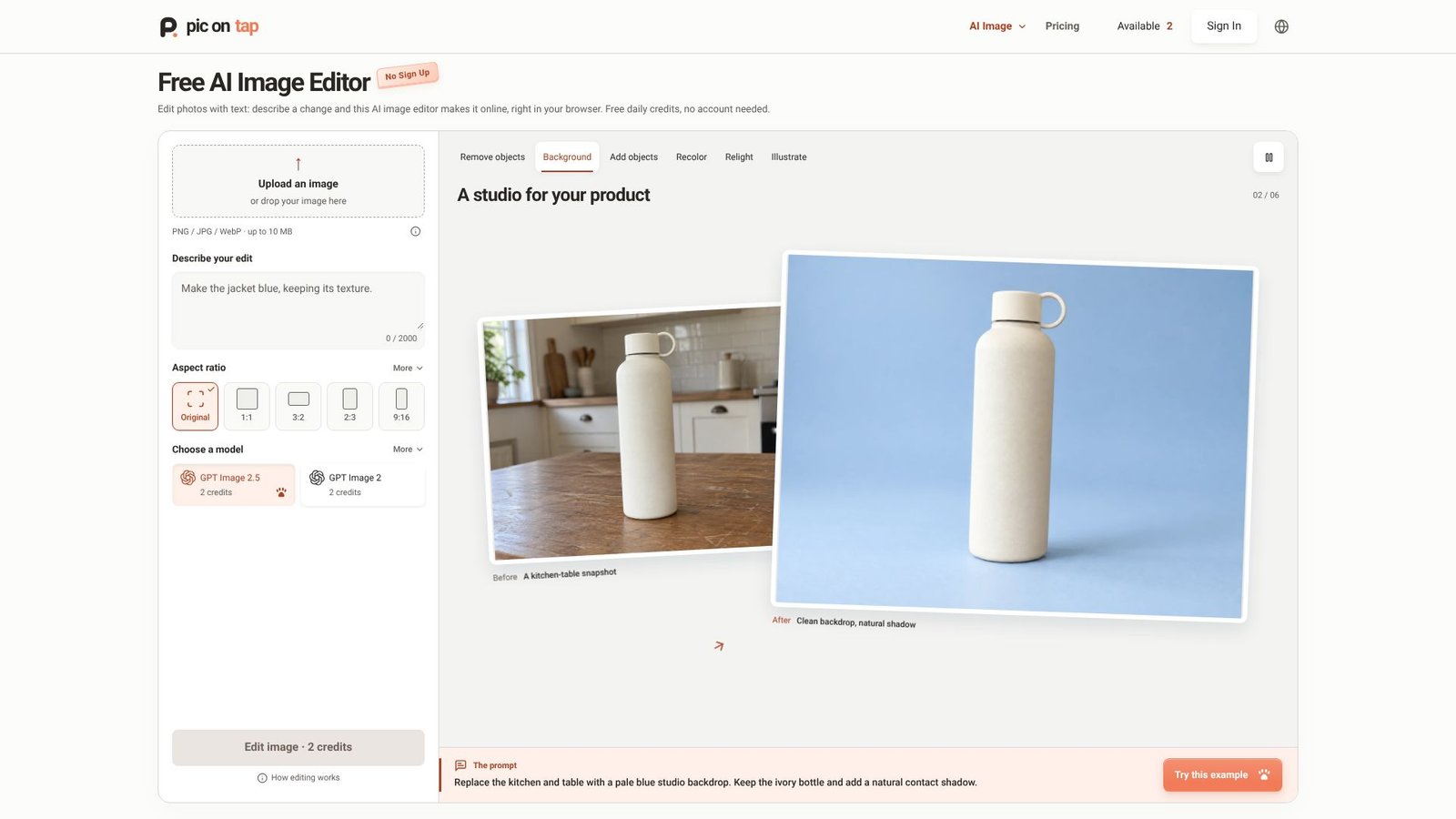 PicOnTap Screenshot