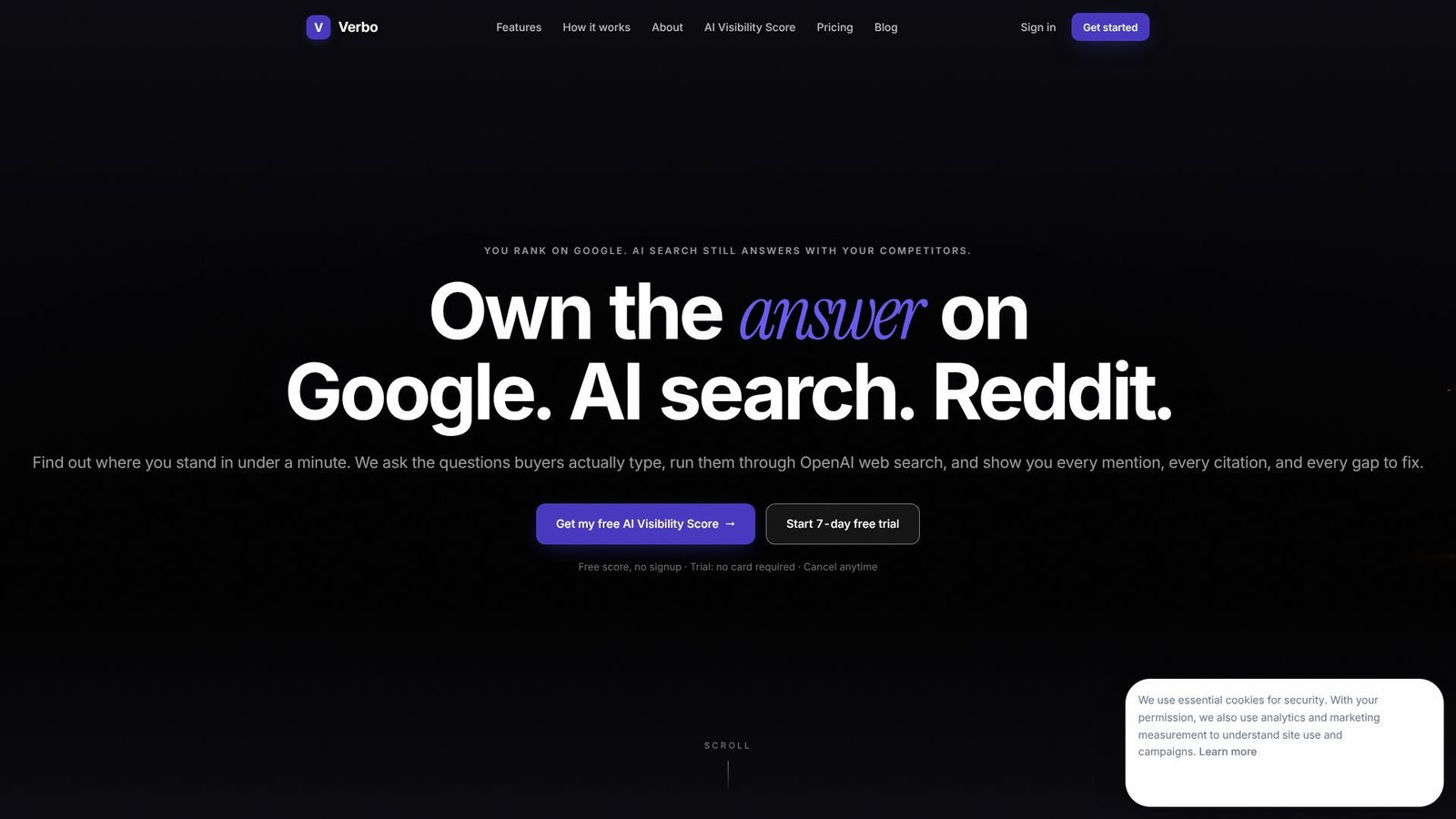 Verbo SEO Screenshot