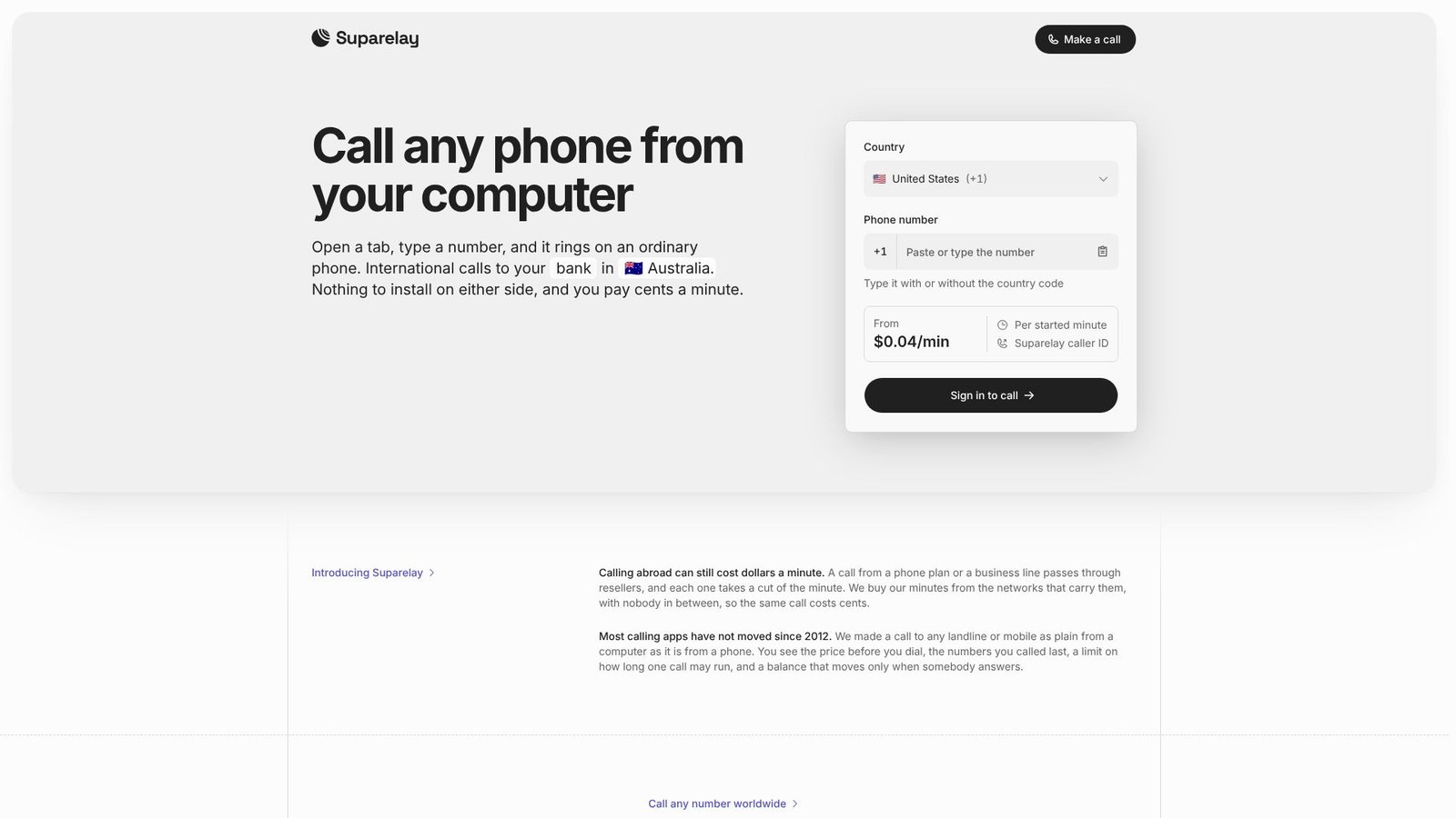 Screenshot: Suparelay