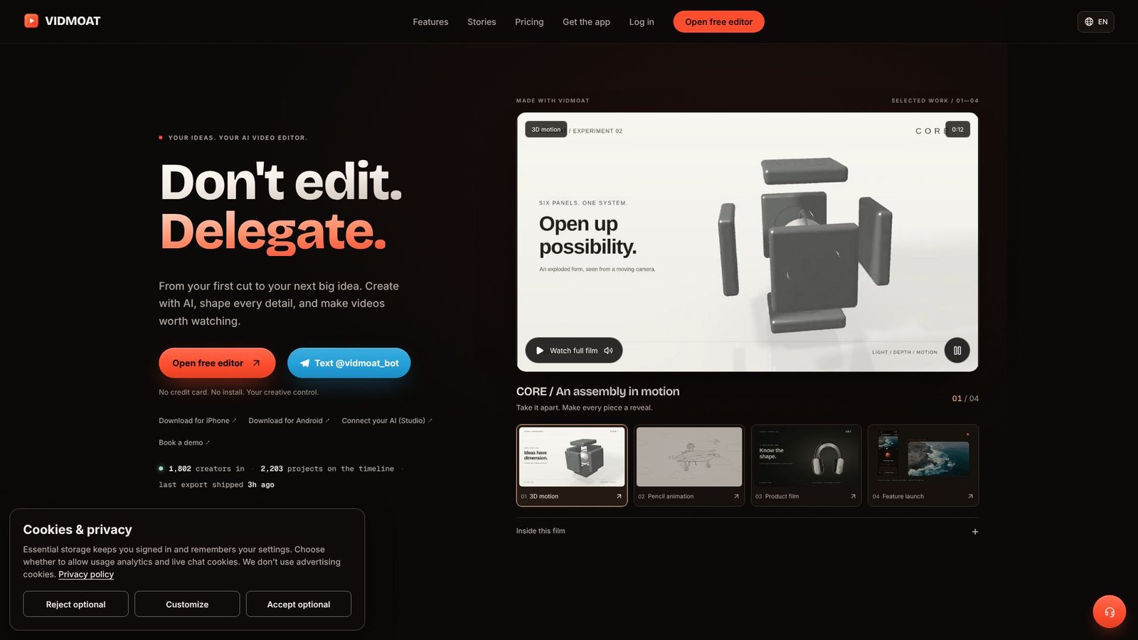 Screenshot: Vidmoat