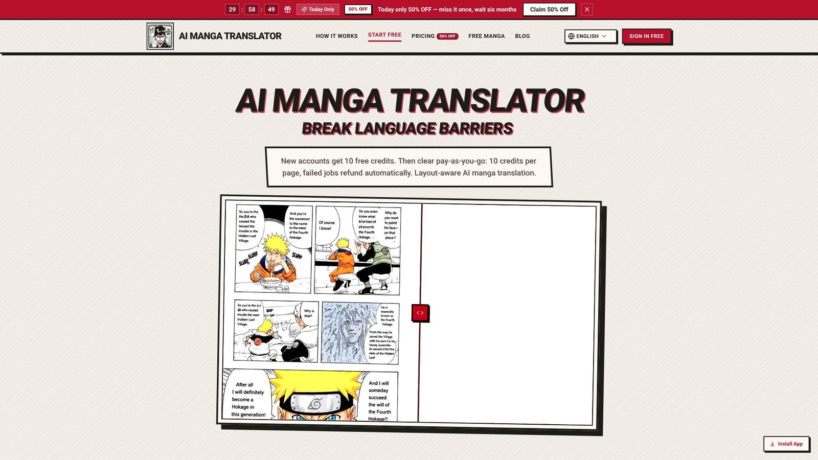 AI Manga Translator Screenshot
