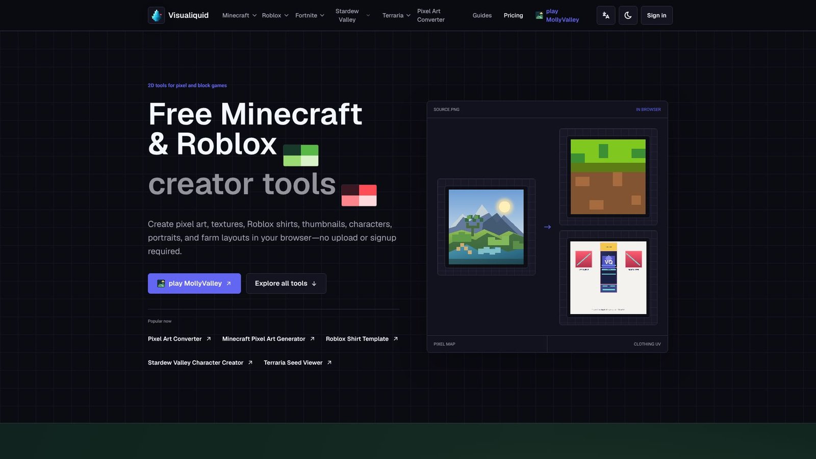 Screenshot: Visualiquid