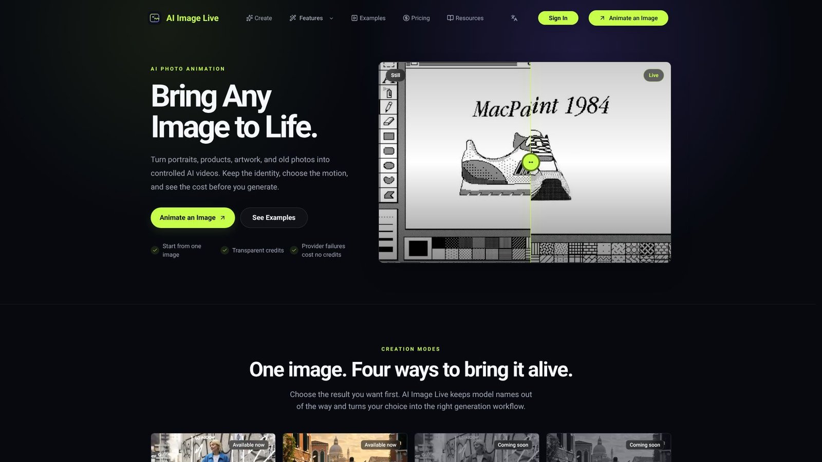 AI Image Live Screenshot