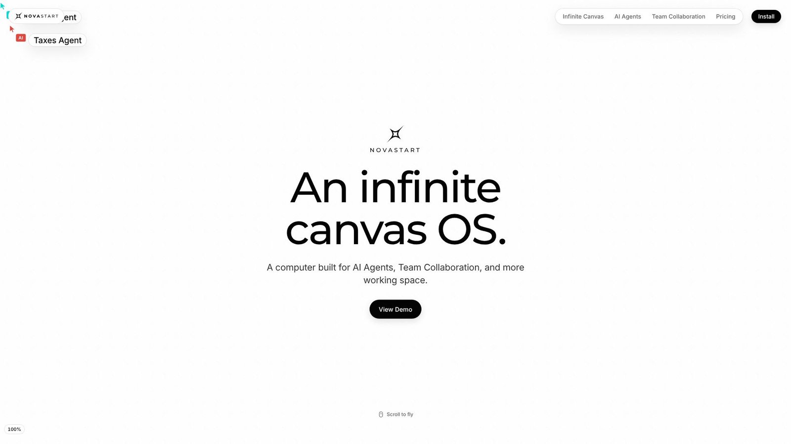 Screenshot: Novastart