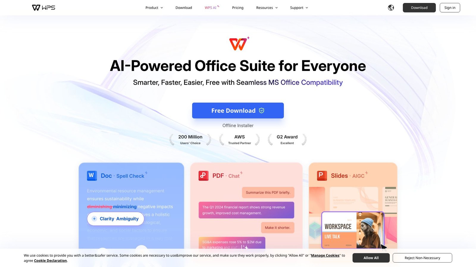 Screenshot: WPS Office