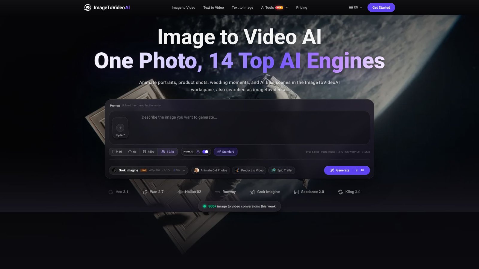 ImageToVideoAI Screenshot