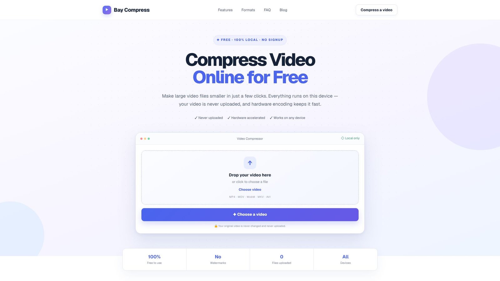 CompressVideo Screenshot