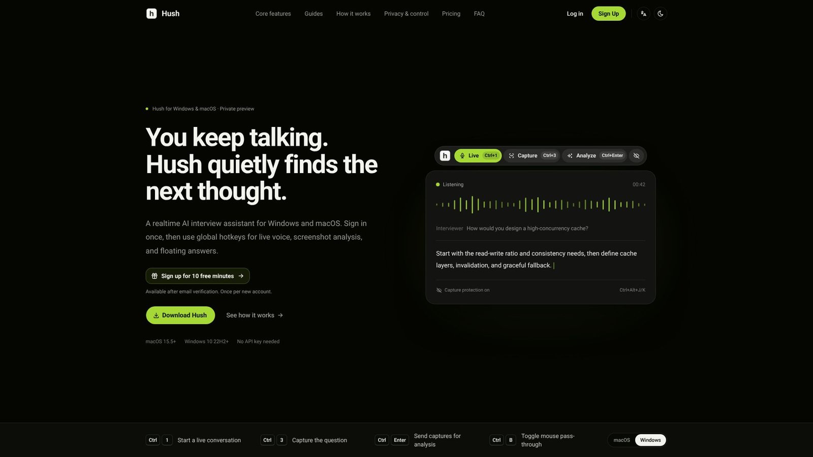Hush Screenshot