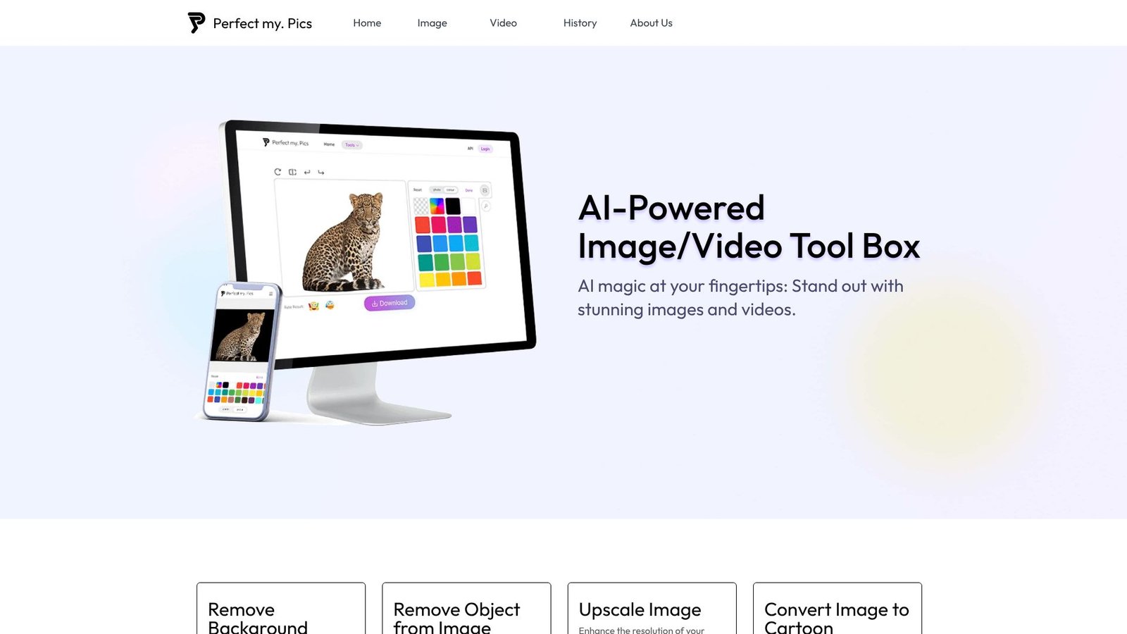 Screenshot: PerfectMyPics