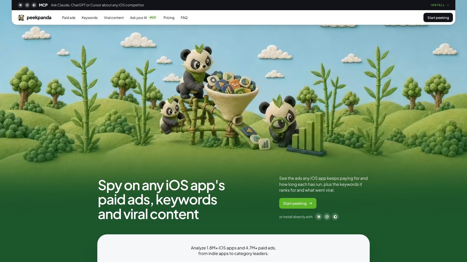 Screenshot: PeekPanda