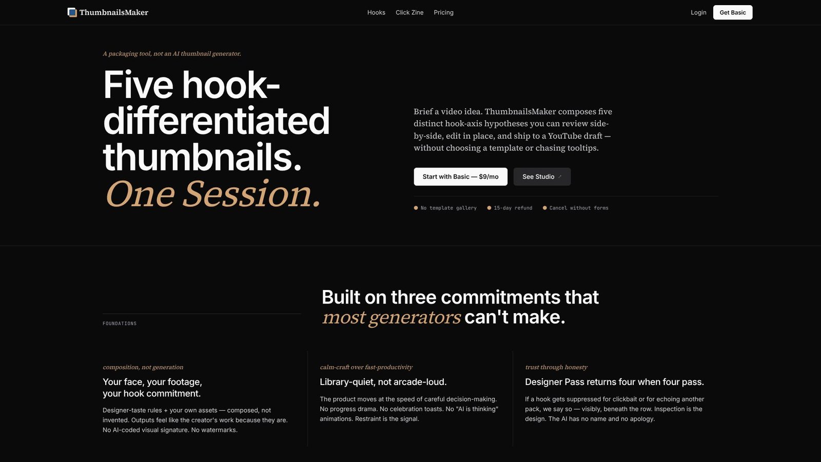Screenshot: ThumbnailsMaker