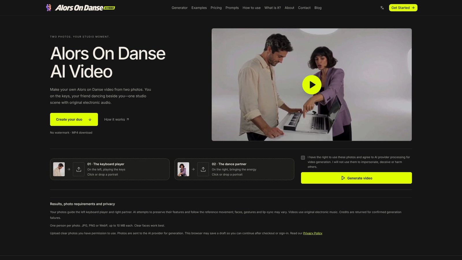 Screenshot: Alors On Danse Video Maker