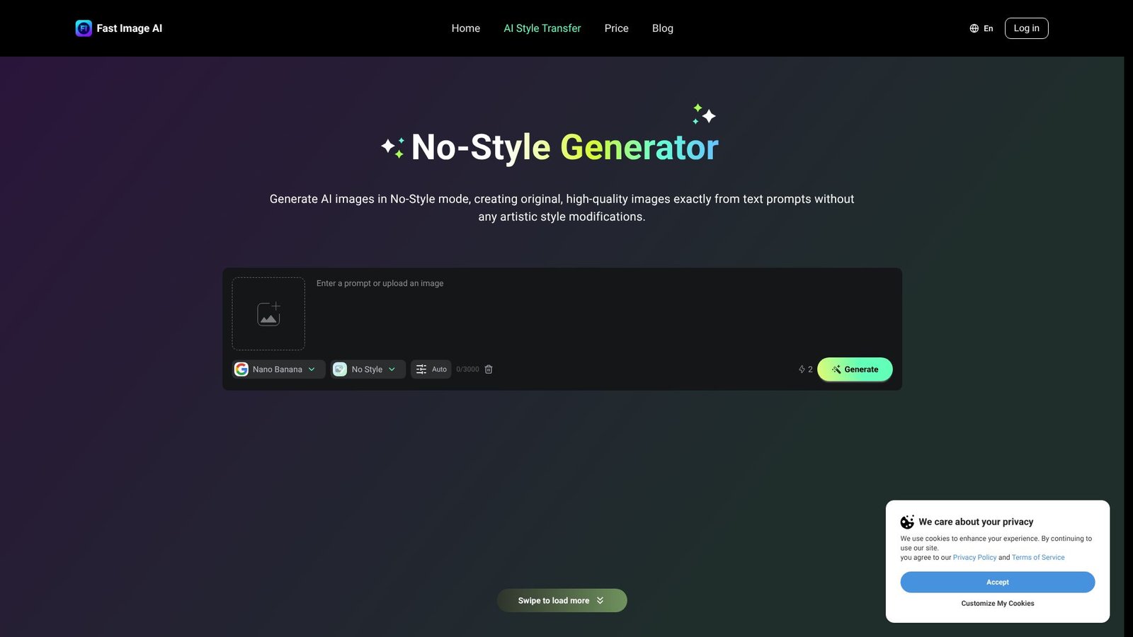 Screenshot: Fast Image AI