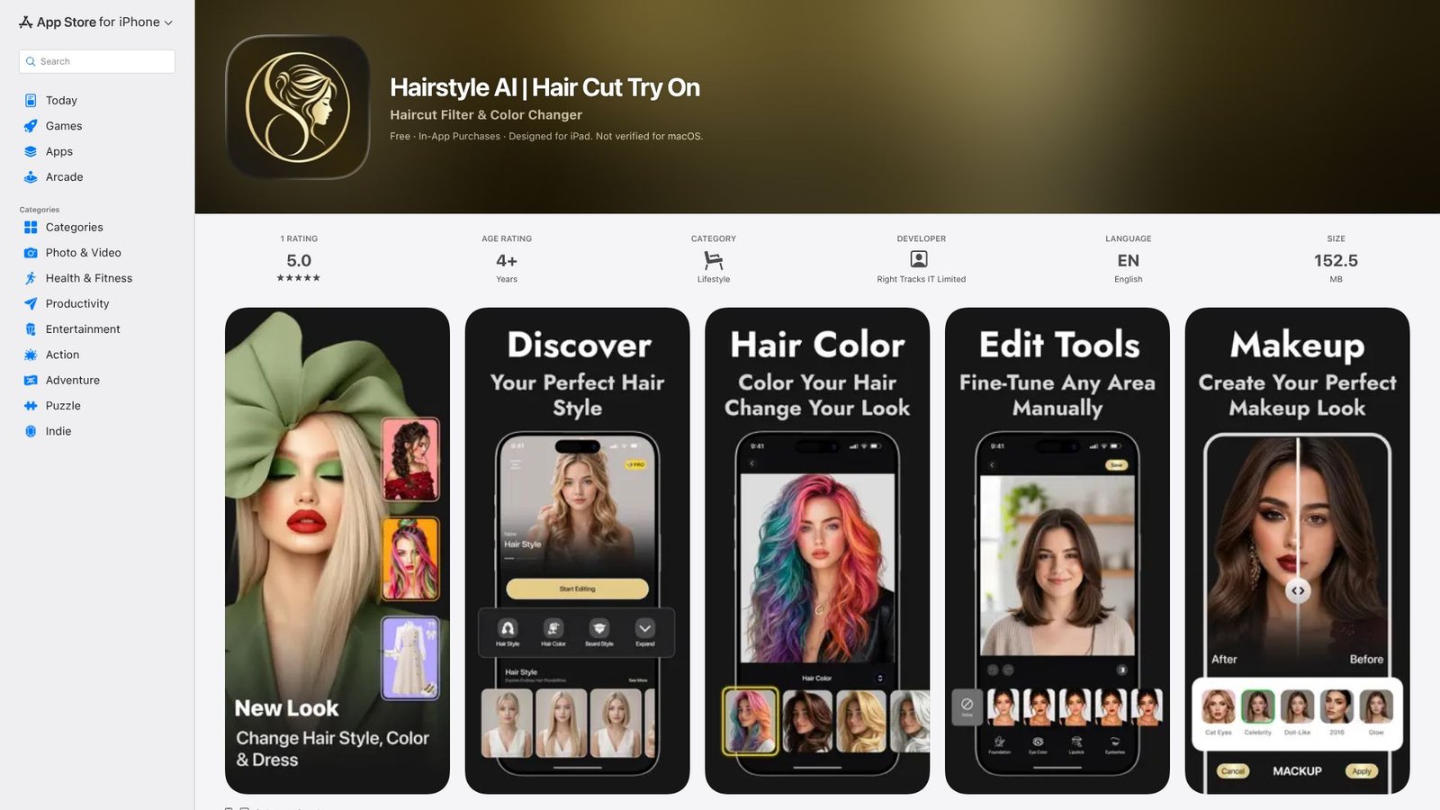 Hairstyle AI | Hair Cut Try on Screenshot