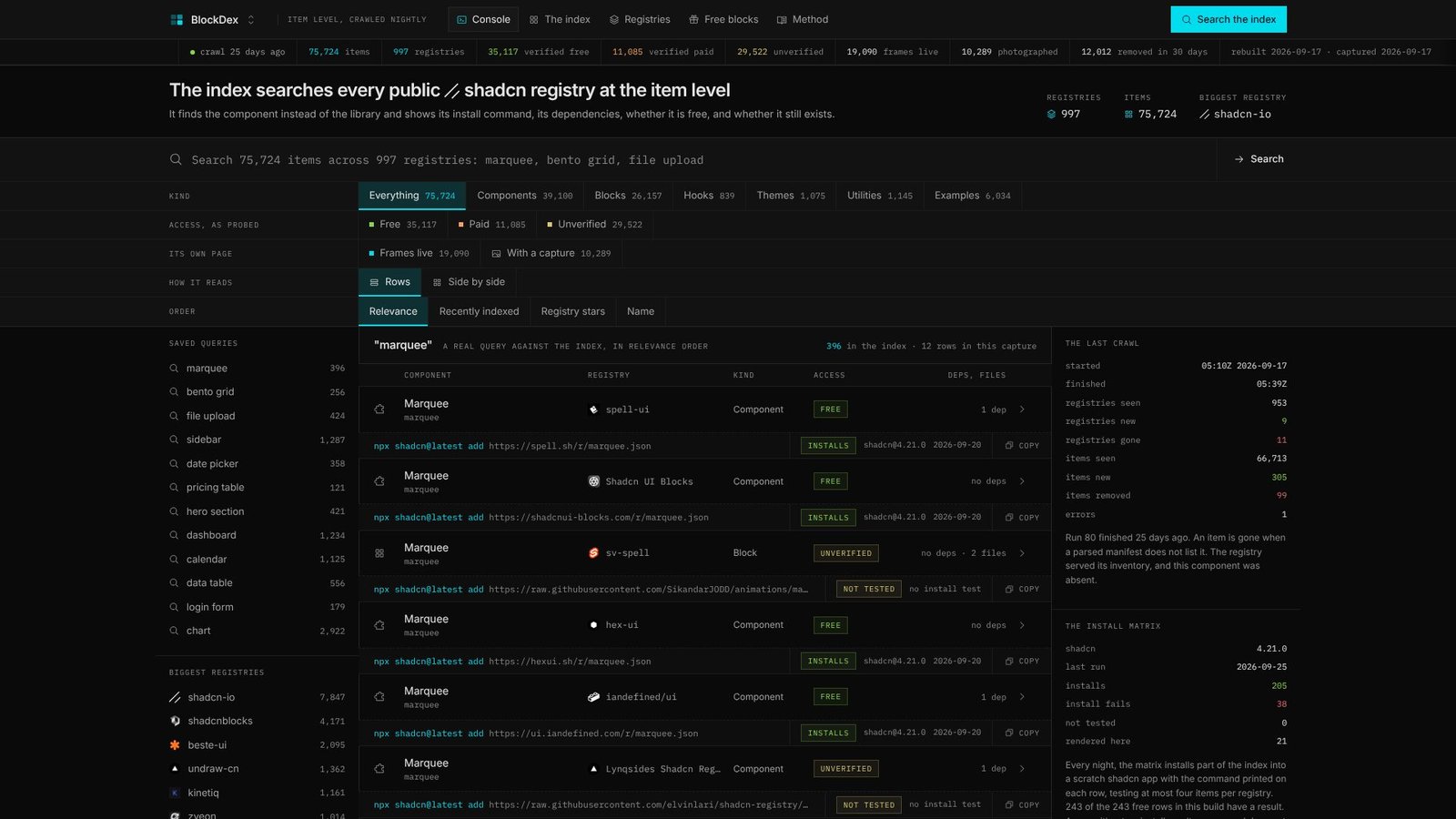 BlockDex Screenshot