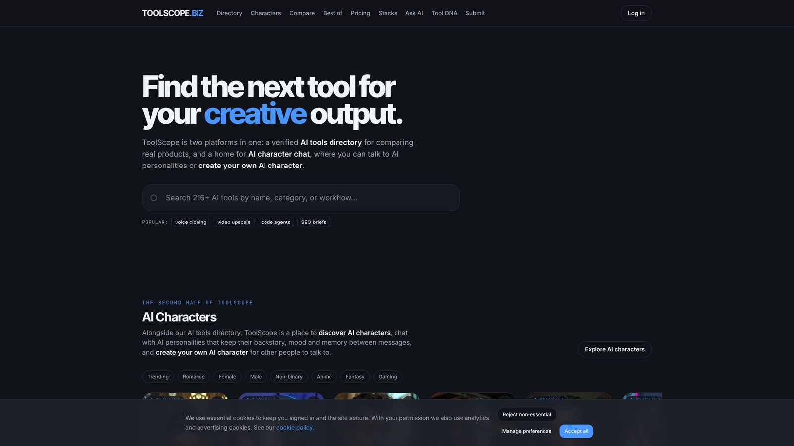 Screenshot: ToolScope