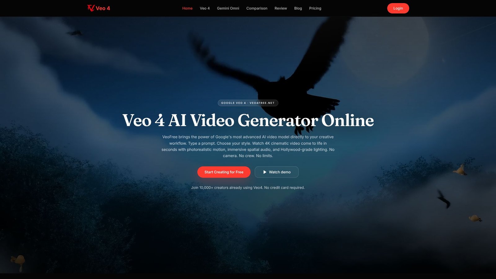 Veo 4 AI Video Generator Screenshot
