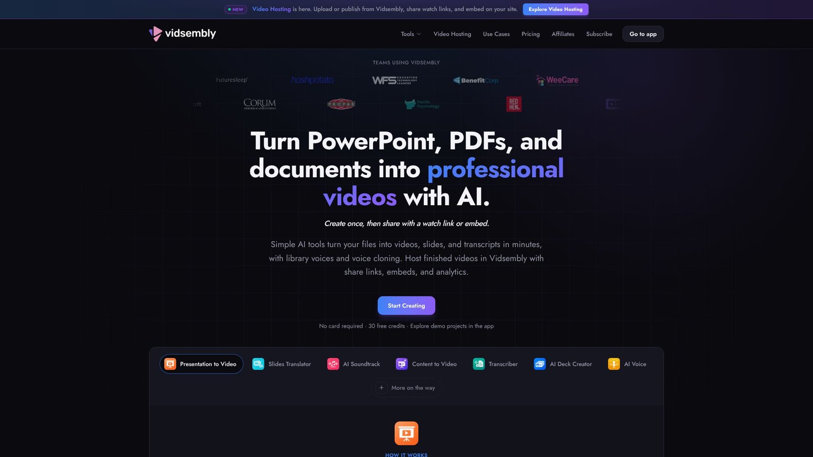 Screenshot: Vidsembly