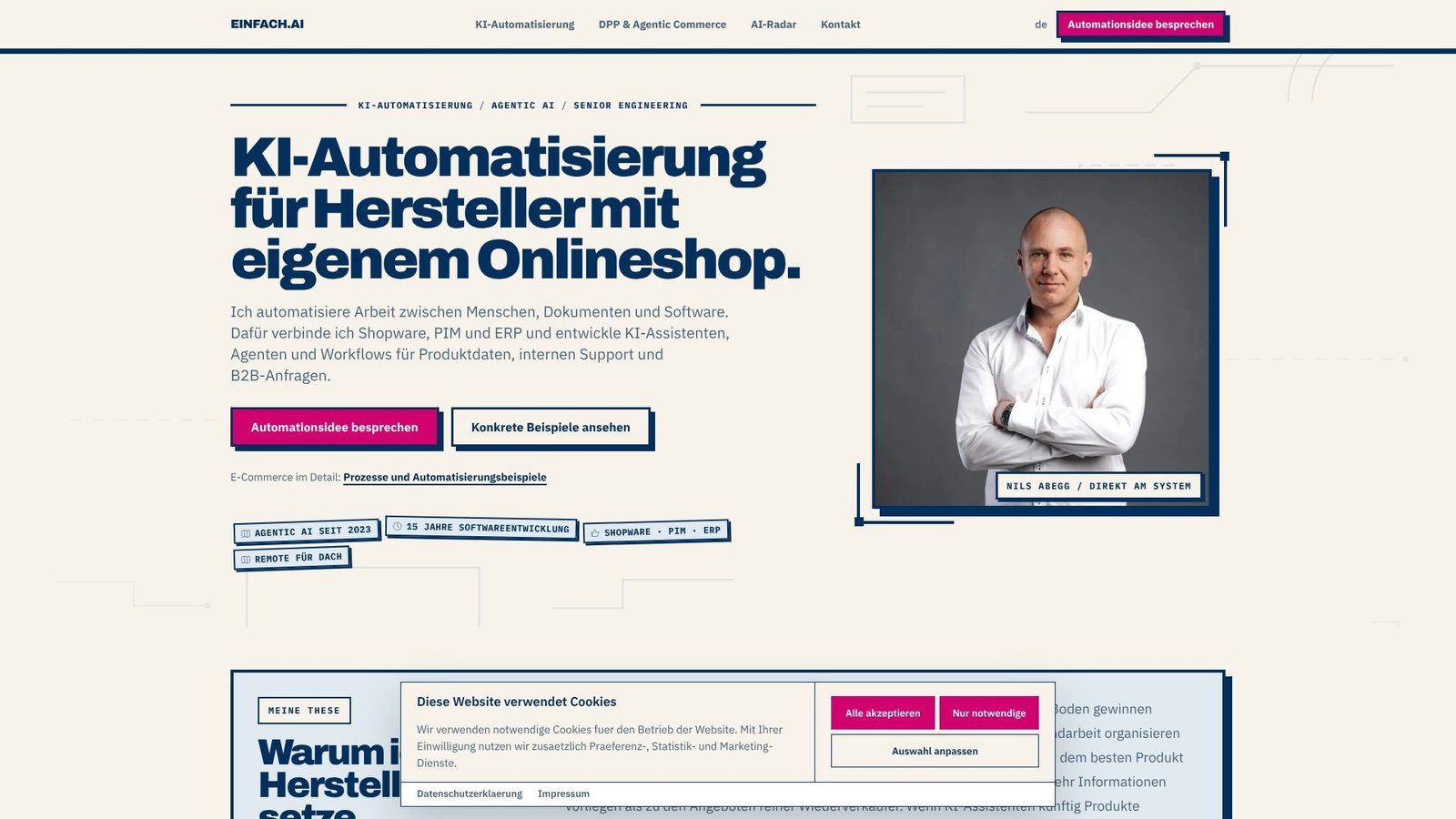 Screenshot: EinfachAI