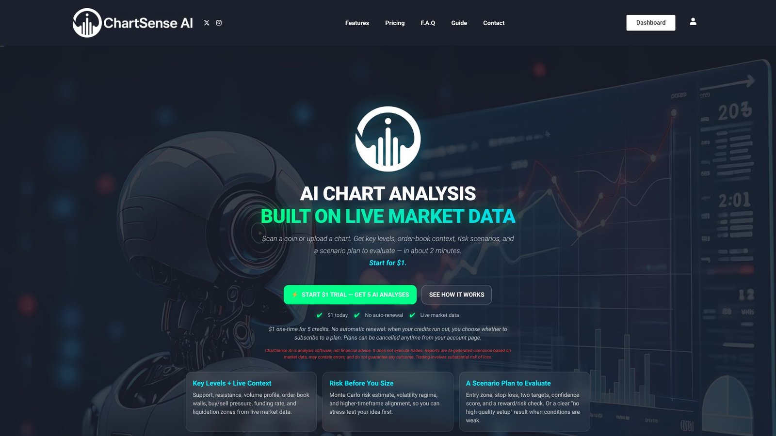 Screenshot: ChartSense AI
