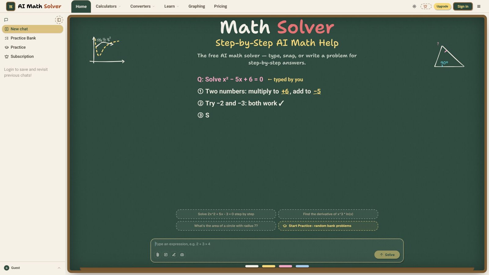 Math Solver & Homework Helper Screenshot
