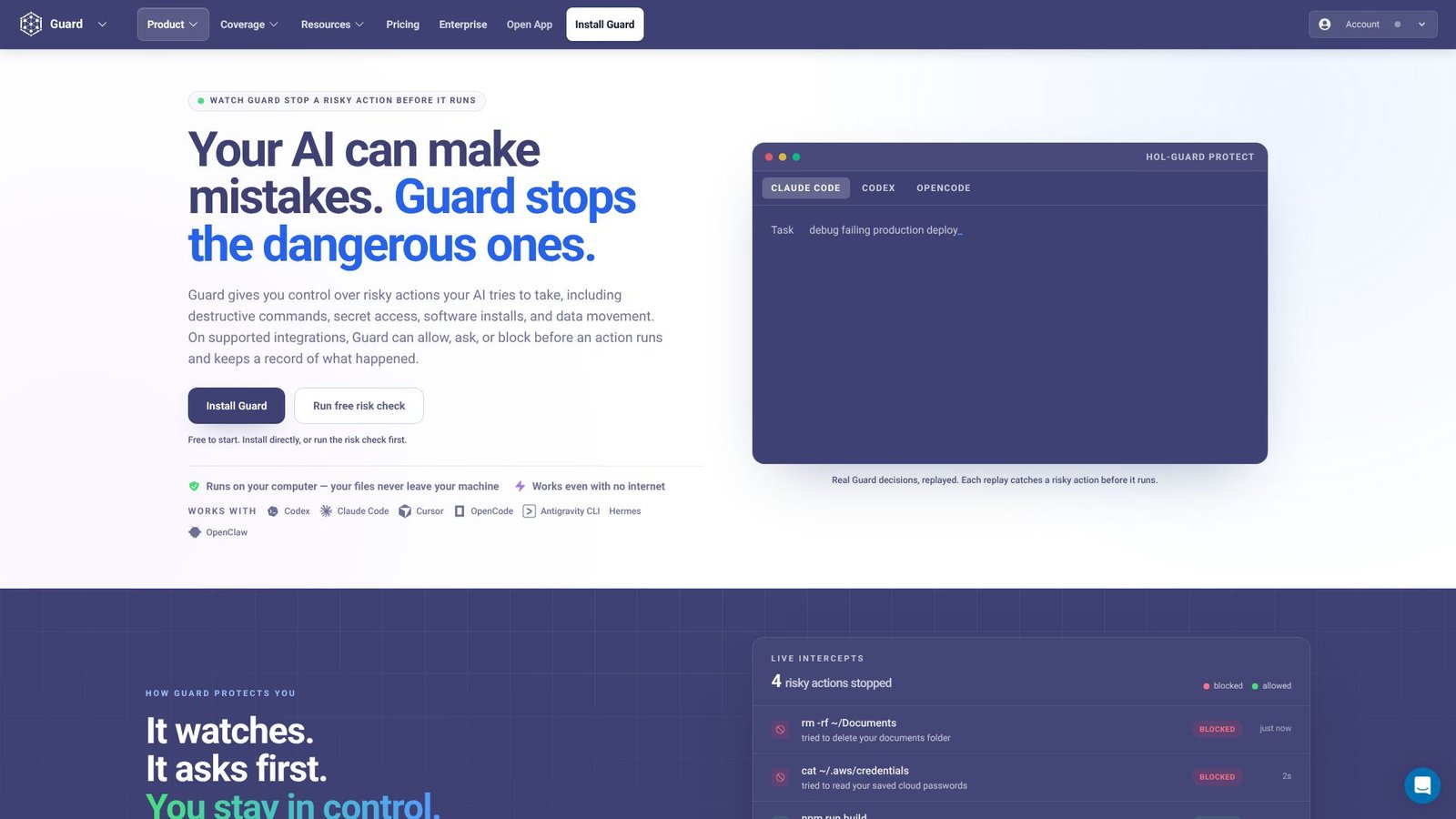 HOL Guard Screenshot
